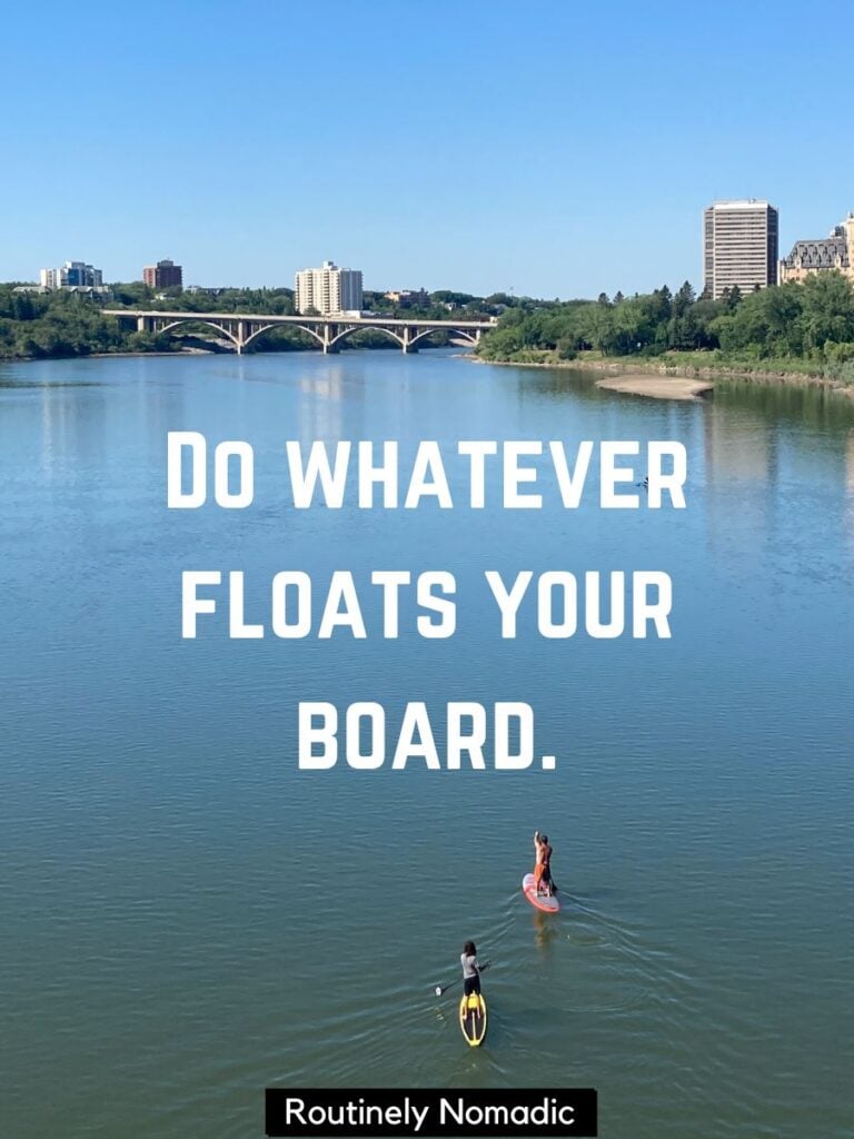 125 Paddle Board Captions for Time on the Water Routinely Shares