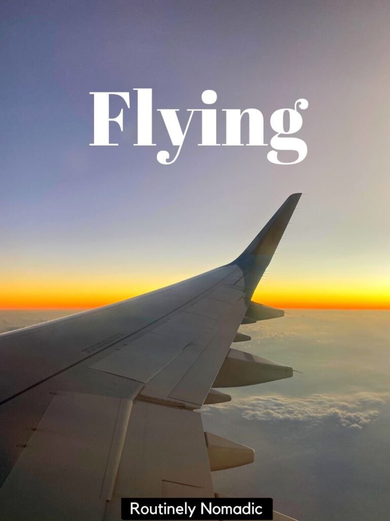 Plane wing with best one word captions