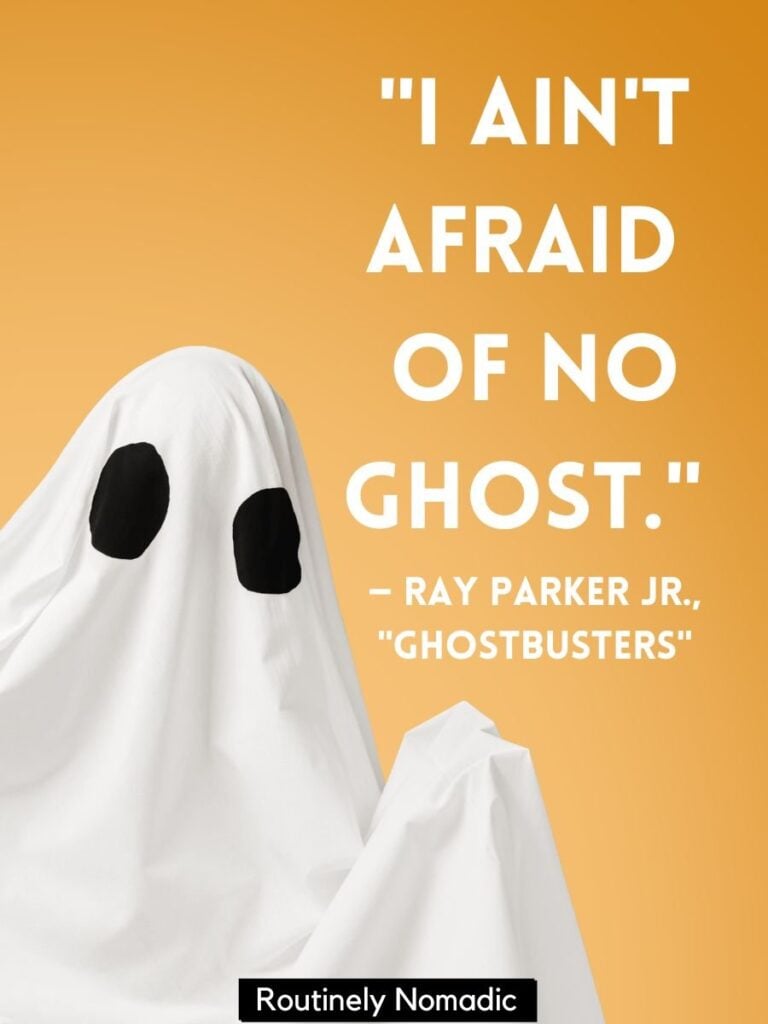 Ghost with short ghost quotes for Instagram by Parker