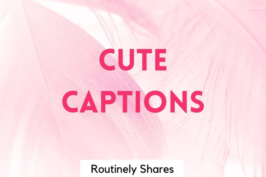Pink background with Instagram captions cute