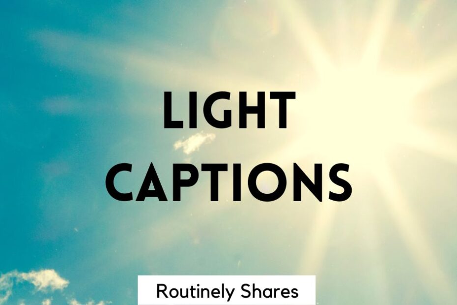 Sun with Instagram captions light