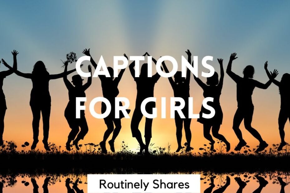 Women jumping iwth Instagram girl captions