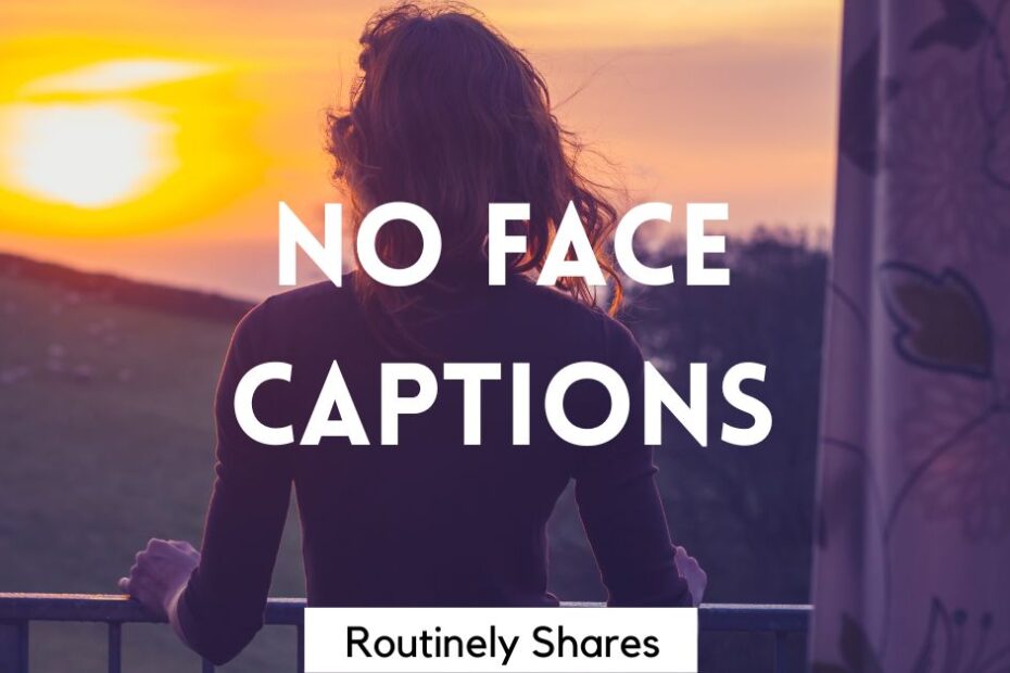 Person with captions Instagram hidden face