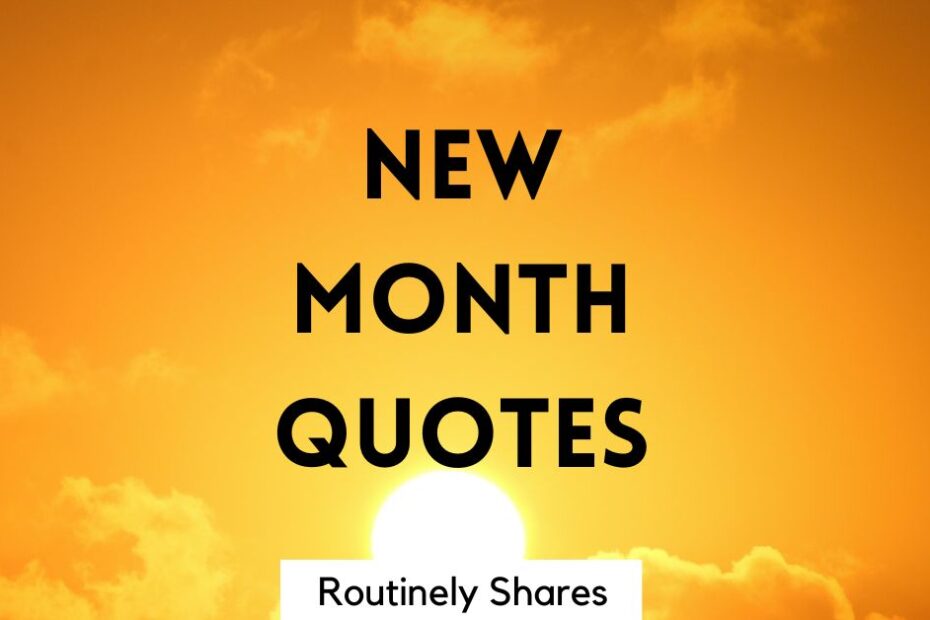 Sunshine with new month quotes