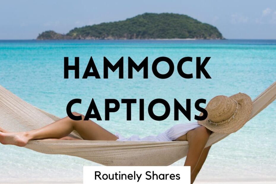 Person with hammock captions