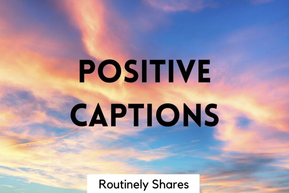 Sunrise with positive captions