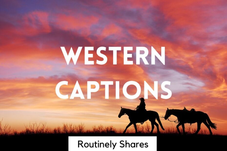 Horse with words western captions