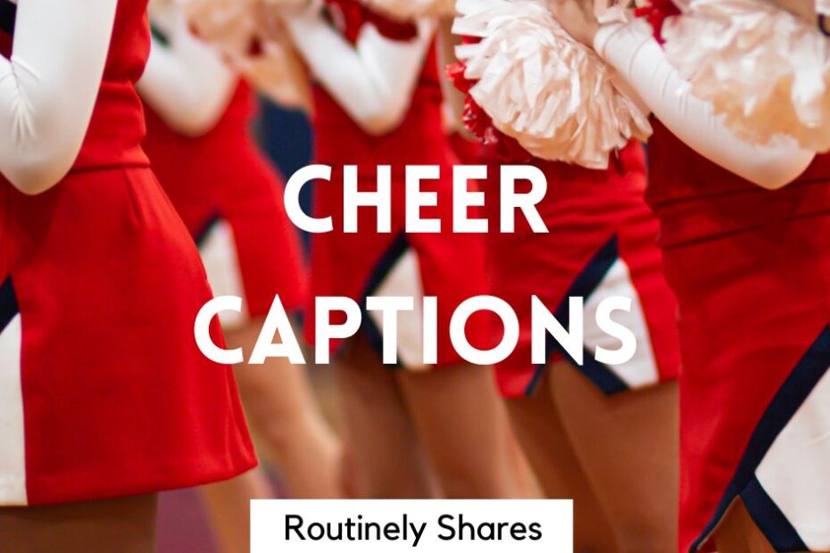 The words cheer captions