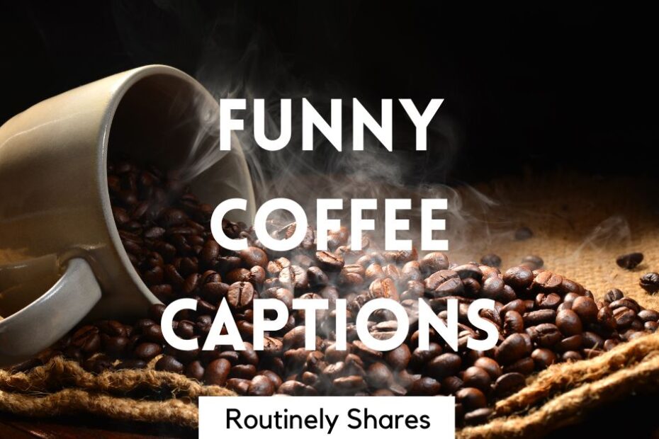 Beach with funny coffee captions