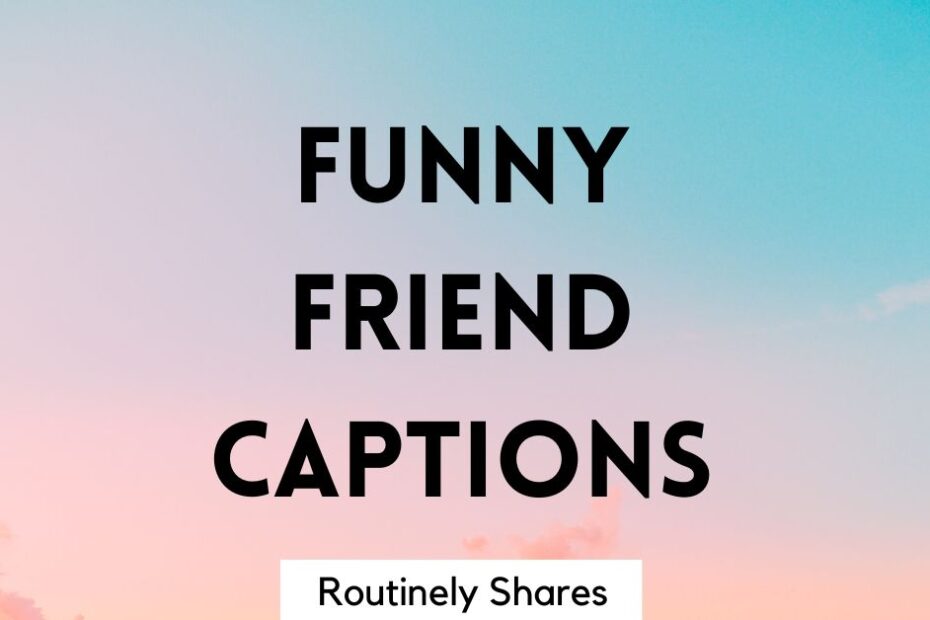 The words funny friend captions