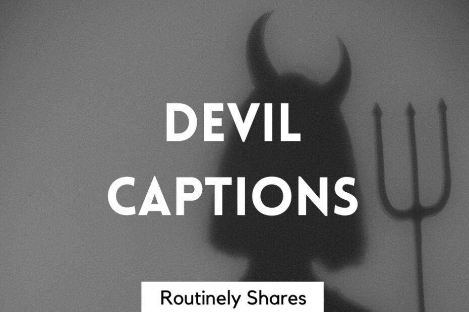 The words devil captions
