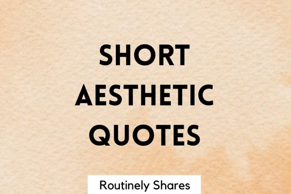 The words short aesthetic quotes
