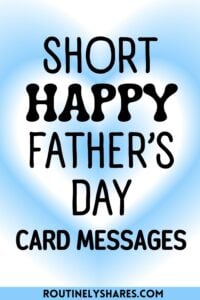 Short happy Father's Day card messages