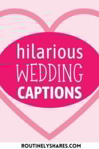 Funny wedding captions