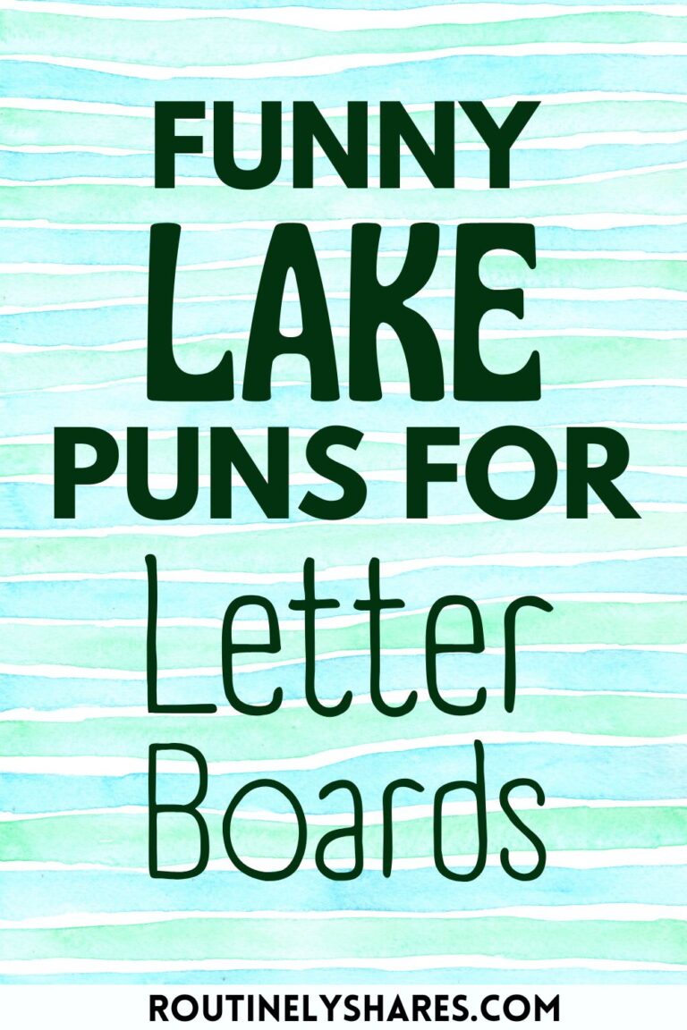 150 Perfect Lake Puns for All the Lakeaholics - Routinely Shares