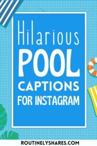 Hilarious pool captions