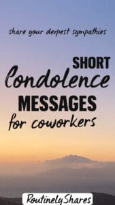 Condolence messages