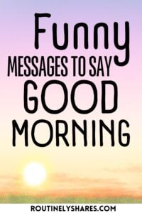 Good morning messages
