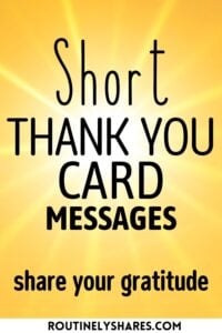 short thank you card messages