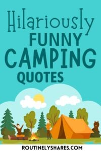 Funny camping quotes