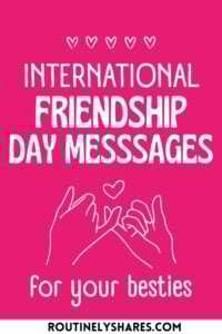 Friendship day messages