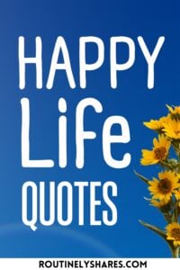 Happy life quotes