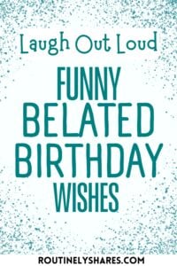funny belated birthday birthday wishes