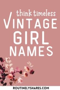 vintage girl names