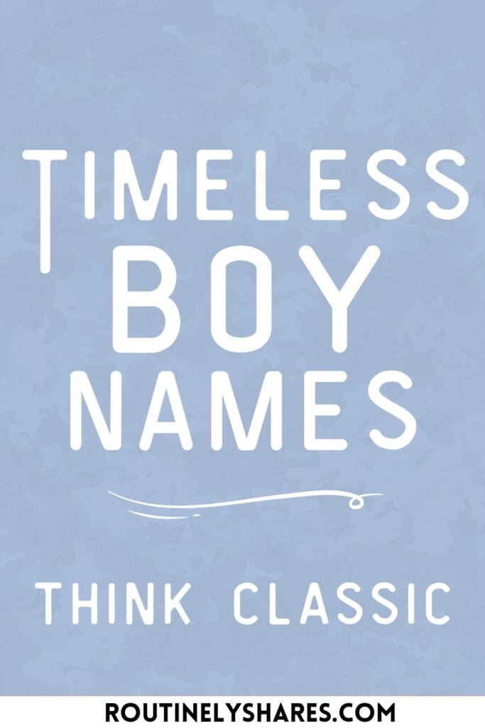 timeless boy names