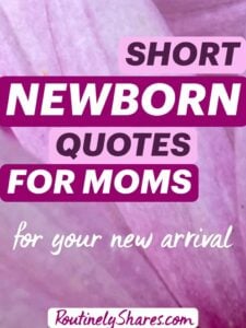 Short newborn quotes