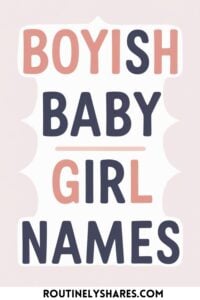 Boyish baby girl names