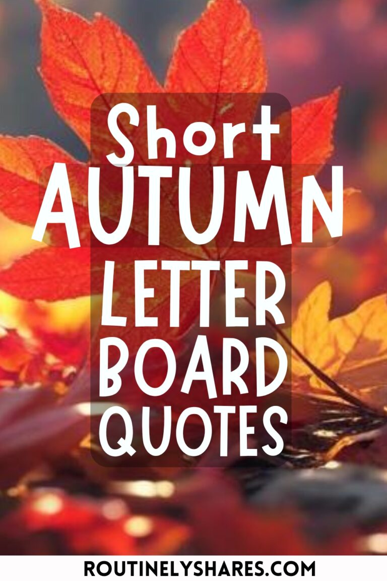 Short Fall Letter Board Quotes and Sayings to Welcome Autumn ...