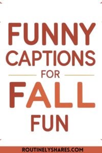 Funny fall captions