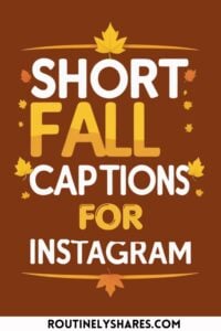 Short fall captions for Instagram