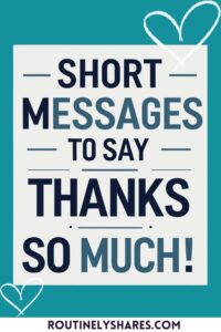 short thank you messages
