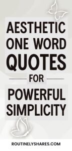 One word quotes and captions