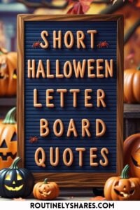Short Halloween Letter Board Quotes