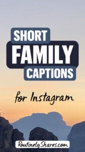 Short family captions