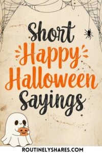 Short Halloween Sayings