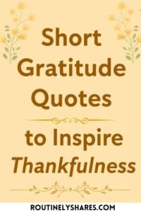 Short Gratitude Quotes about thankfulness