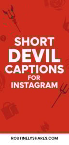 Short Devil Captions