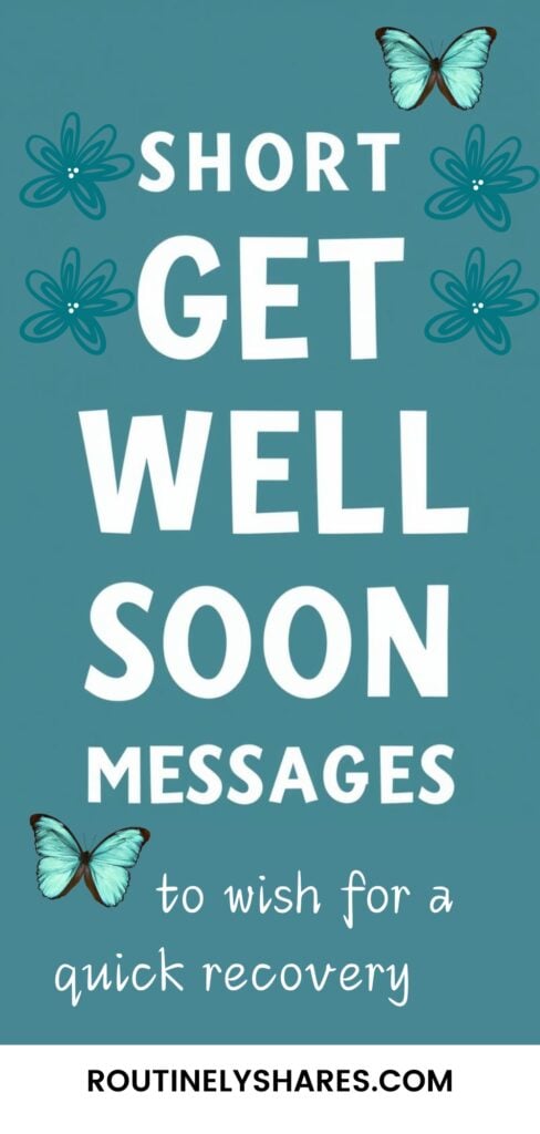 Short get well soon messages