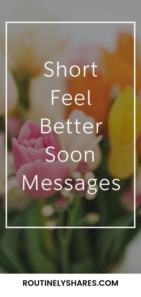 Short get well soon messages