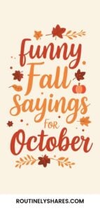 Funny Fall sayings
