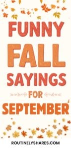 Funny Fall sayings