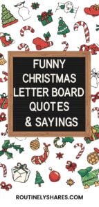 Funny Christmas Letter Board Quotes and Sayings