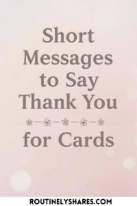 Thank you card messages