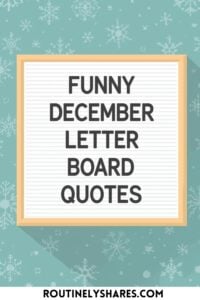 December letter board quotes and sayings