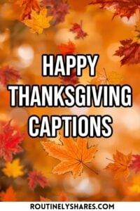 Thanksgiving captions