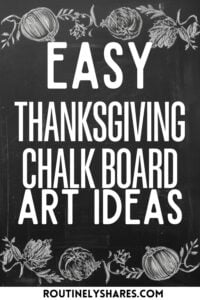 Thanksgiving chalk board art ideas